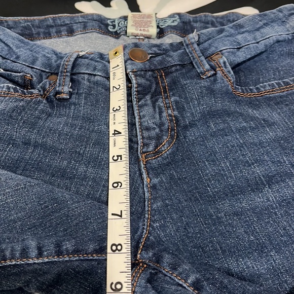 Faded Glory 5 Pocket Velvet Touch Denim Boot Jeans, Size 8P - Picture 12 of 15